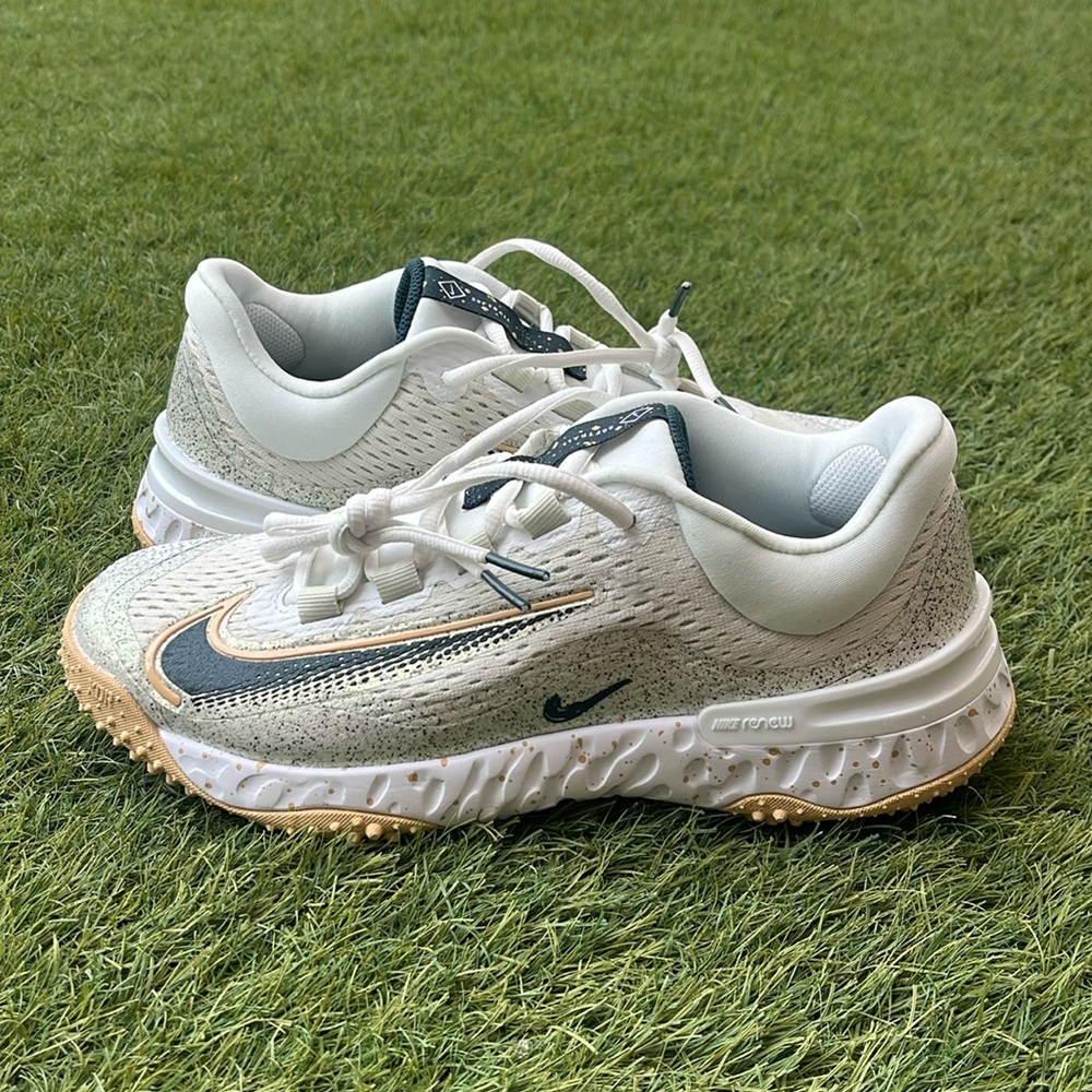 Nike White and Tan Athletic Shoes